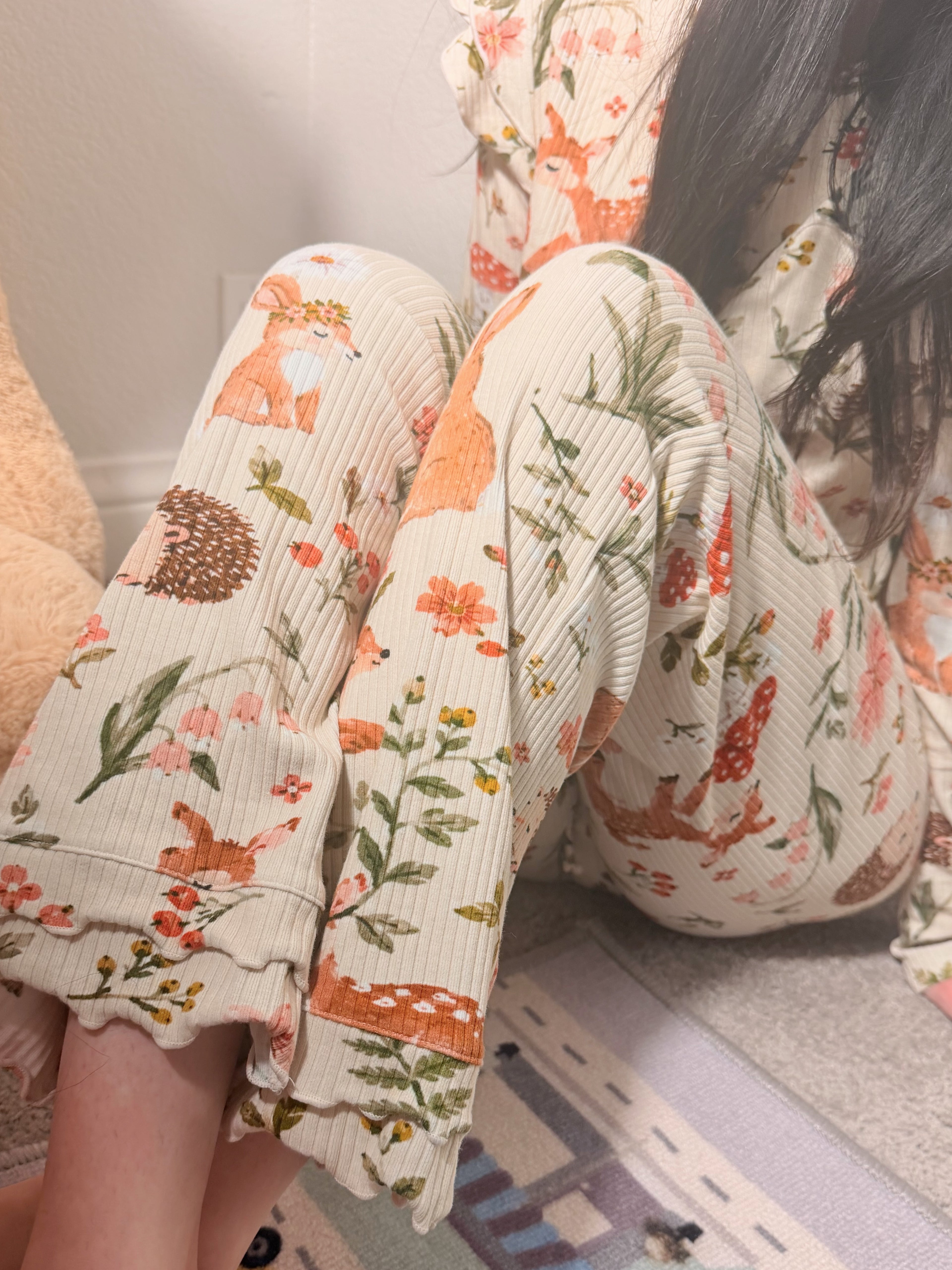 Wild Woods Ribbed Set Ruffle Pant (PREORDER)