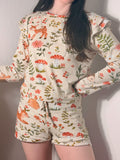 Wild Woods Ribbed Set Ruffle Short (PREORDER)