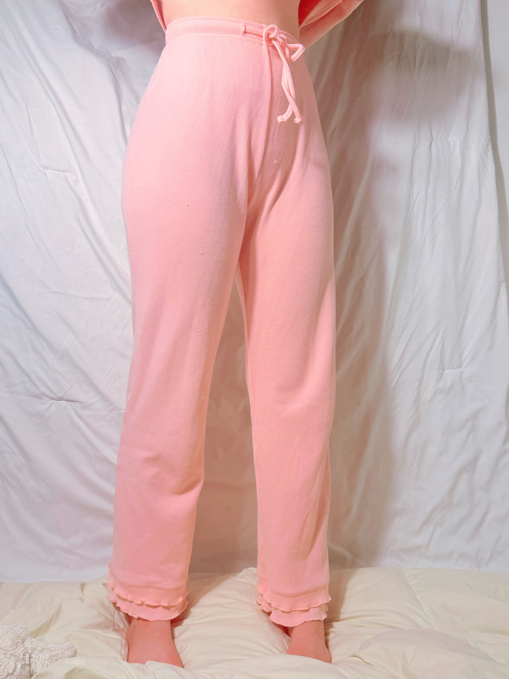 Peony Waffle Set Ruffle Pant (PREORDER)