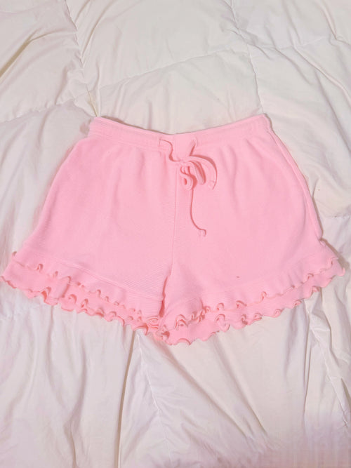 Peony Waffle Set Ruffle Short (PREORDER)